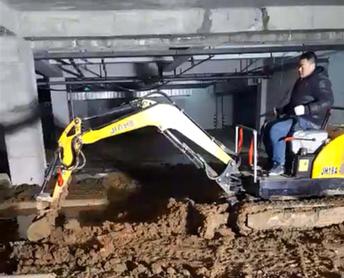 嘉和JH18一機(jī)多用，小挖機(jī)，大能量，狹小環(huán)境中地下室的好幫手